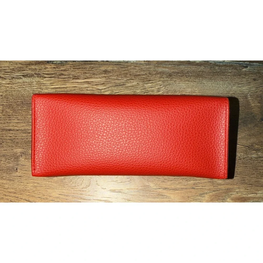New‎ Guess  Faux Leather Red Carrying Case For Eyeglasses/Glasses Frame/Eyewear